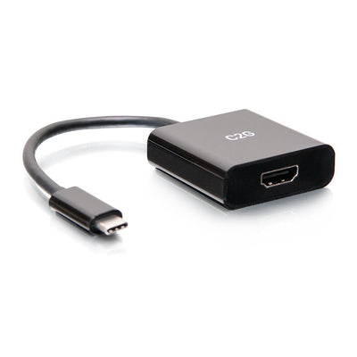 C2G 4K USB C To HDMI Adapter 4K 60HZ Adapter Vídeo 24 Pin USB-C Male a HDMI Female Black Compatibilidad With 4 — image 1
