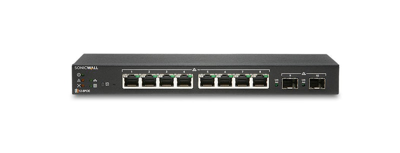 Sonicwall Switch SWS12-8 Conmutador Gestionado 8 X 10/100/1000 + 2 X Gigabit Sfp Desktop