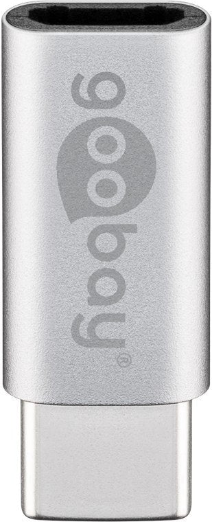 Goobay 56636 Adapter USB-C USB 2.0 Micro Silver — image 1