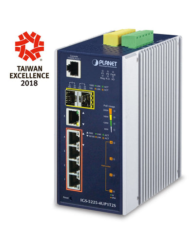 Planet Industrial L2 + 4-PORT 10/100/1000T Ultra PoE + — image 1