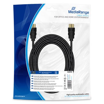 Mediarange HDMI High Speed Ethernet Connection 10GIBT/S 5M — image 1