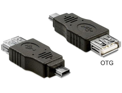 Delock Adapter USB Mini Male USB 2.0-A Female Otg — image 1