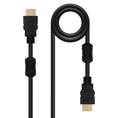 Nanocable HDMI Cable V1.4 With Ferrita Male a HDMI V1.4 With Ferrita Male 3M - High Speed - Black — image 1