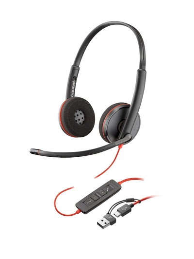 HP Poly Blackwire 3225 Stereo USB-A Headset Alámbrico Diadema USB Type a Black — image 1