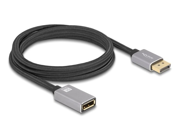 Delock Cable 81080 DisplayPort 2M Grey Black