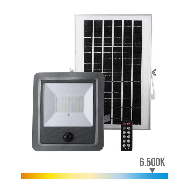 EDM Foco Projector Solar With Sensor 300W 3.500LM 6.500K