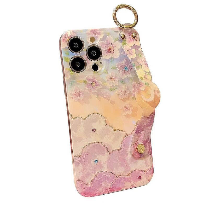 Case Aurora Floral And Mariposas With Band Iphone 16