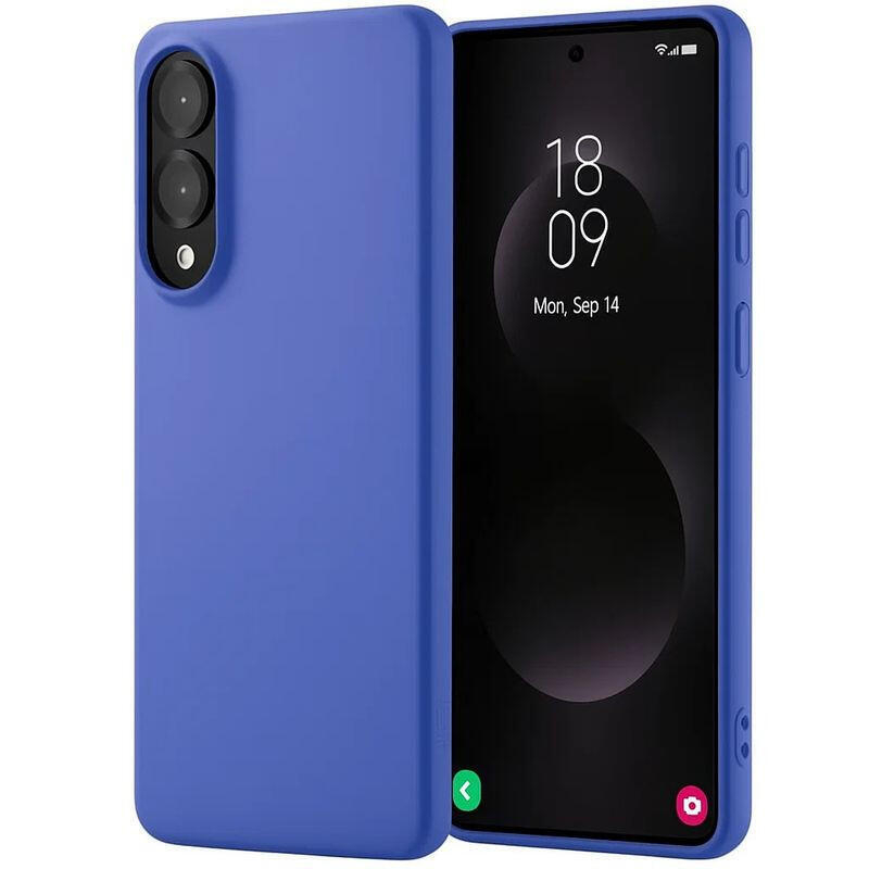 Case Samsung Galaxy S25 Edge Square Liquid Premium Blue