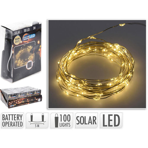 Garland Mled, White Calido, IP44, 100 Leds Solar, 5M. Basics — image 1