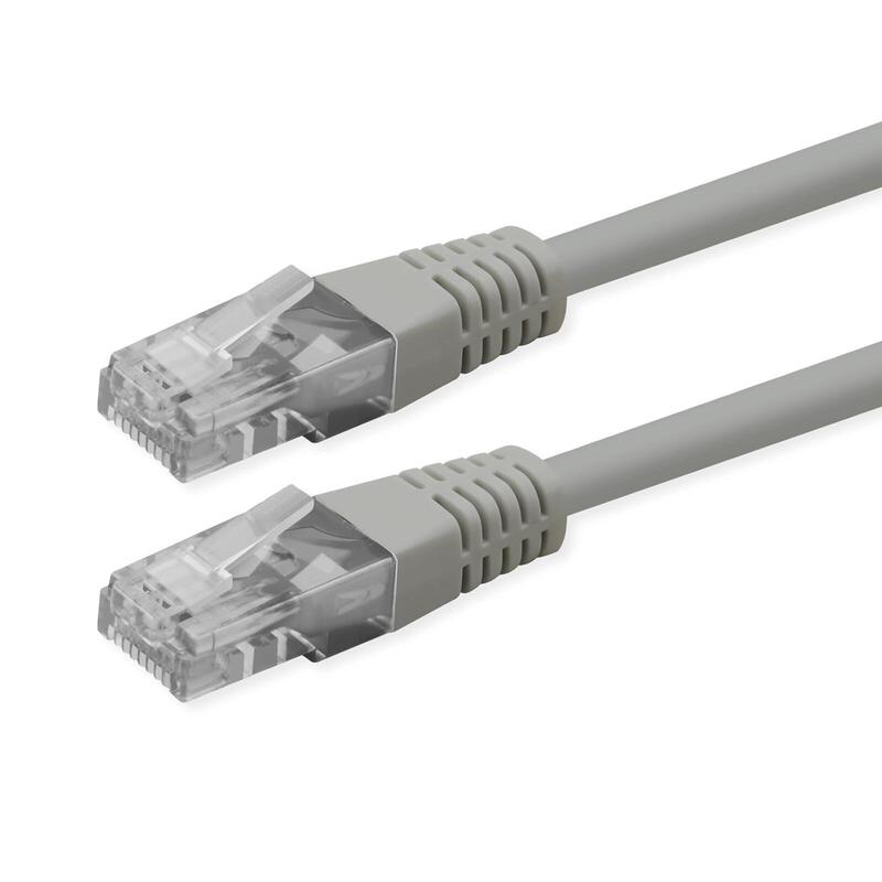Roline Kab Network Cable CAT.6 Class And UTP PoE Grey 7M