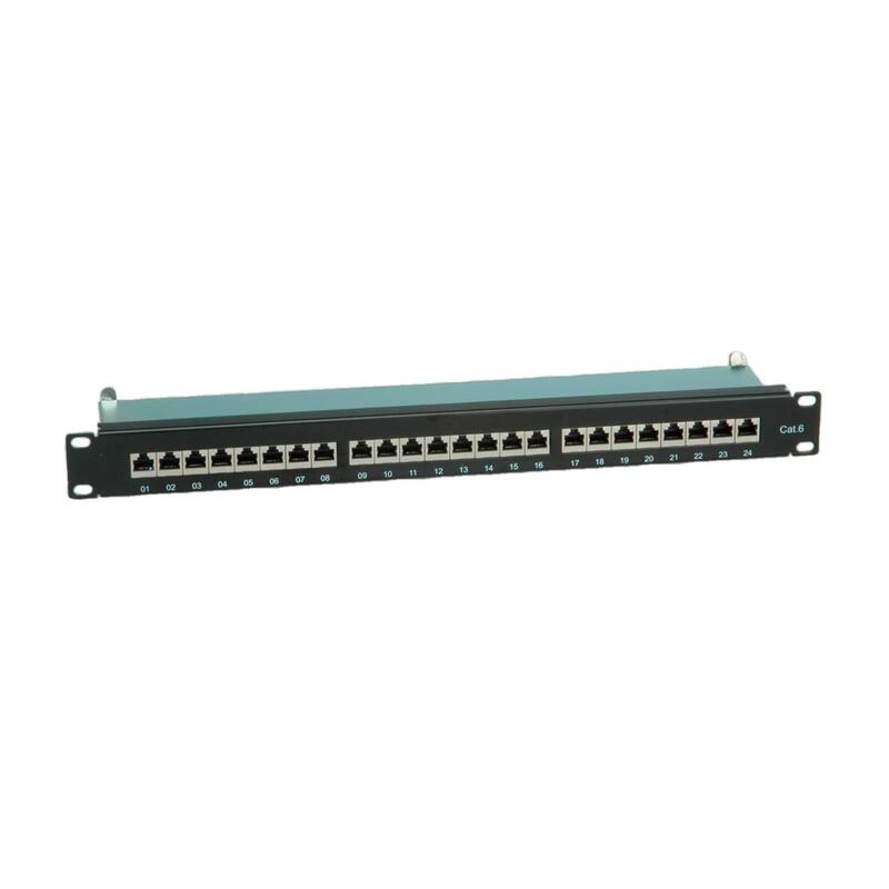 KAT.6 Class And 48,26CM 19PULGADAS-PATCHPANEL 24 P Apantallado Black