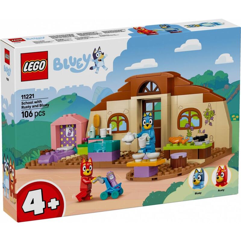 Lego 11221 Bluey Schule With Rusty And Bluey 11221