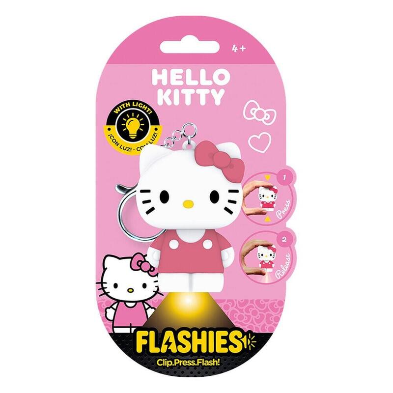 Keyring Figure 3D With Light Hello Kitty Flashies