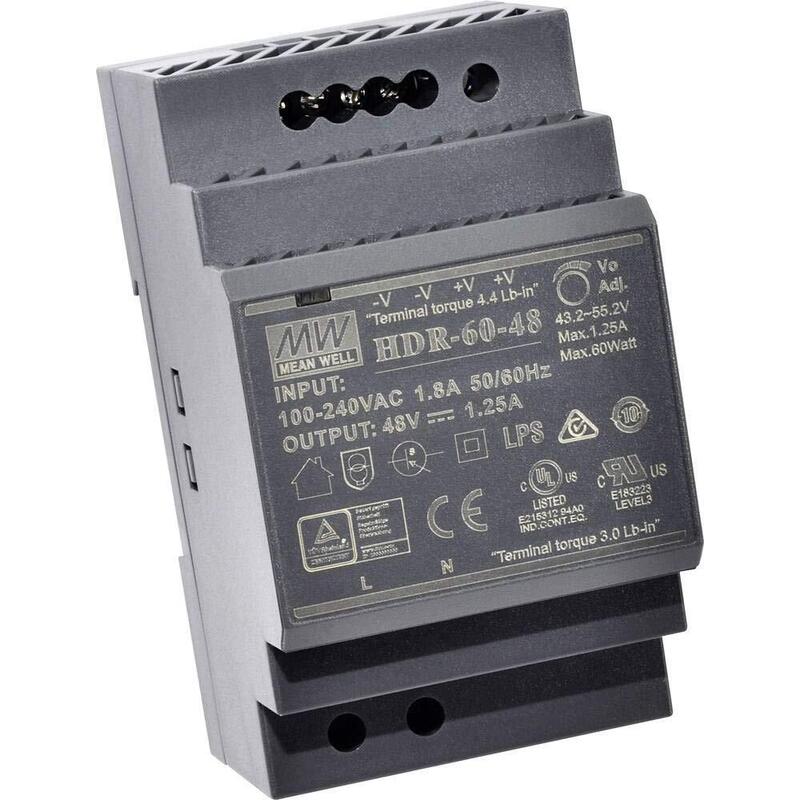 Meanwell Power Supply - 48V 60W Din Rail
