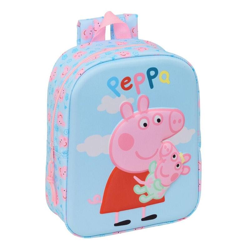 Backpack 3D Peppa Pig 27CM