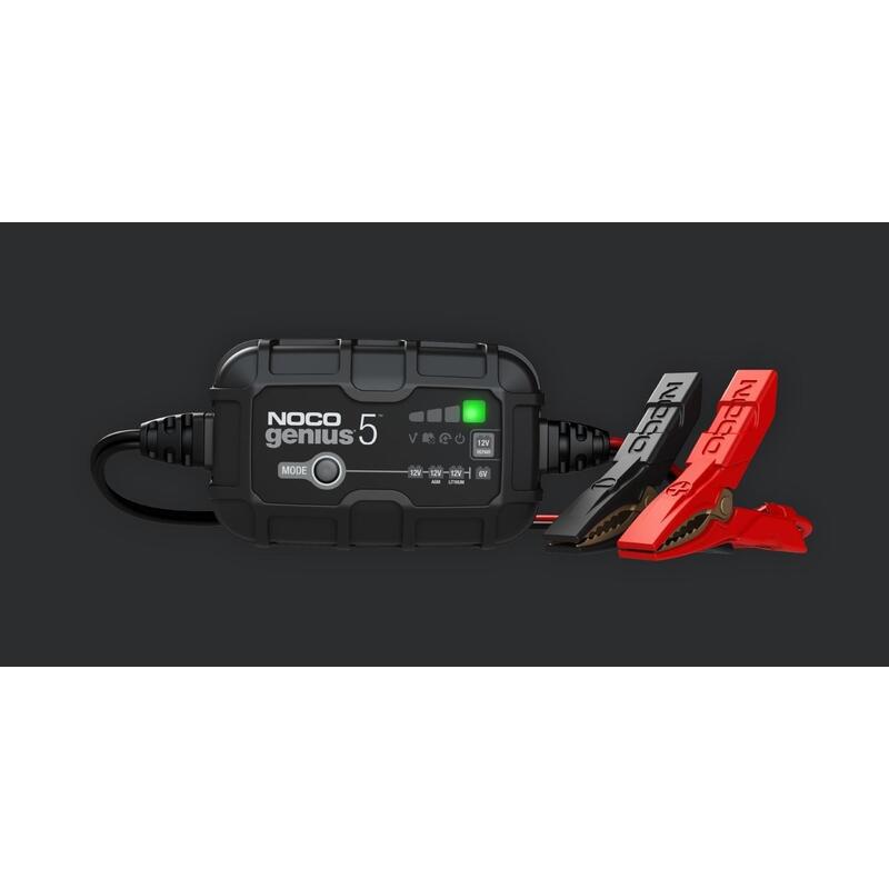 Noco GENIUS5 5A Battery Charger For 6V/12V Batteries With Maintenance And Desulphurisation Function