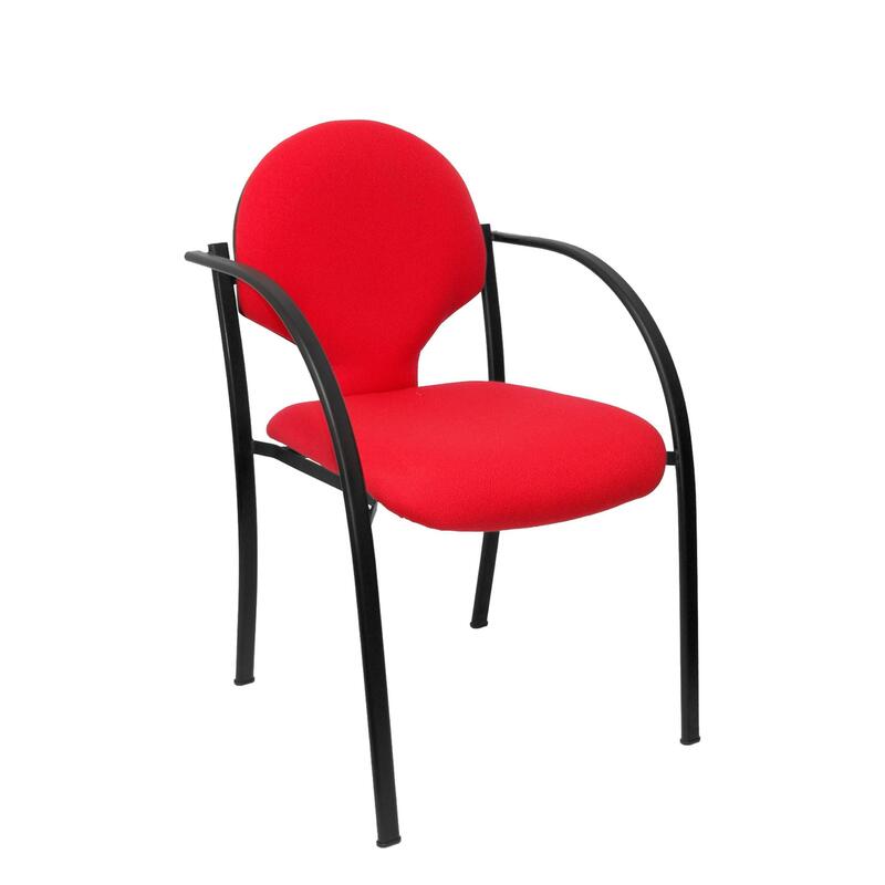Pack 2 Chairs Hellin Chasis Black Bali Red
