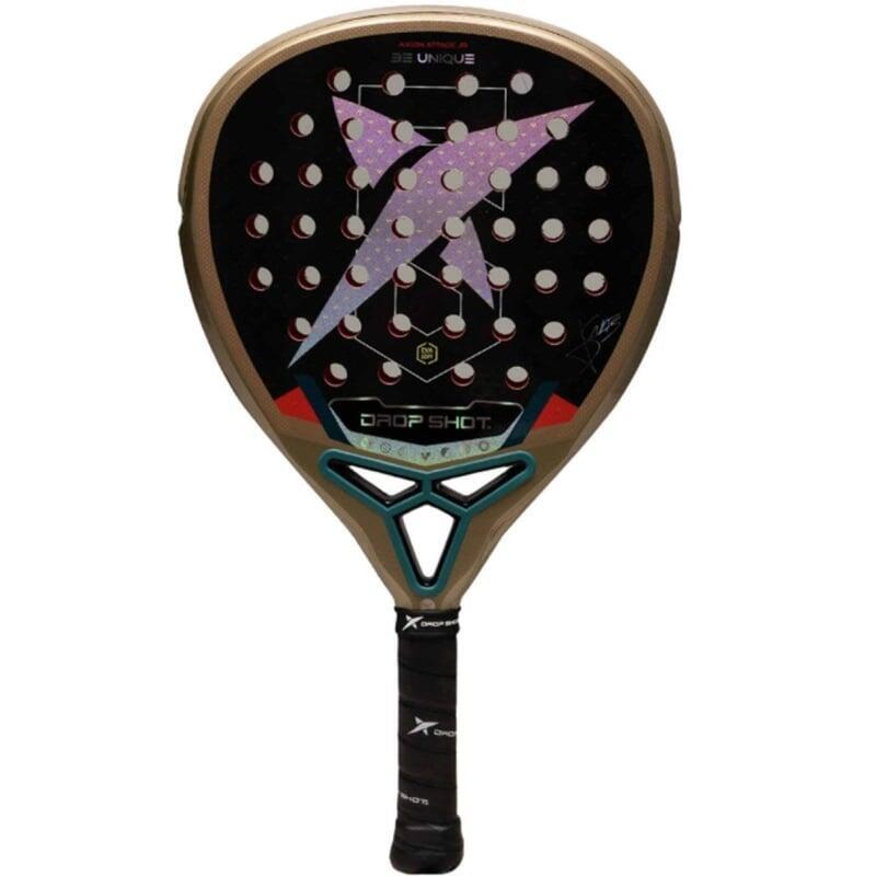 Drop Shot Shovel Pádel Axion Attack Junior (jon Sanz) Brown And Black