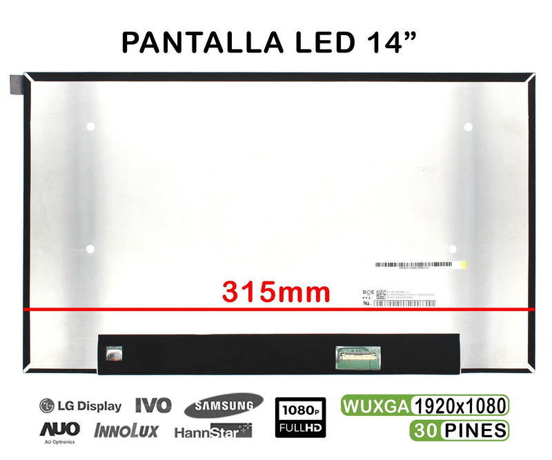 Screen LED 14 Laptop Dell Latitude 5400 IPS FHD 30 Pines