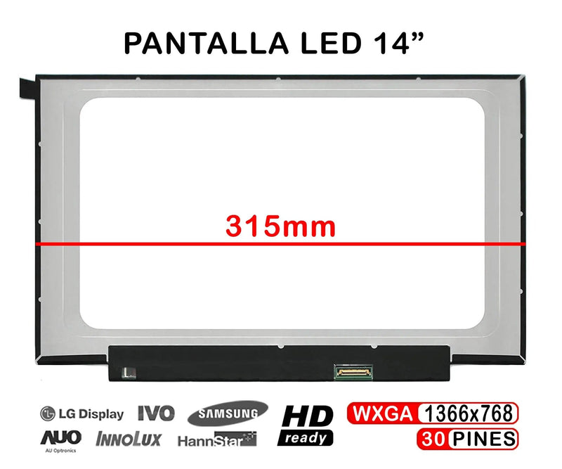 Screen LED Matte 14 Laptop NT140WHM-N43 V8.0