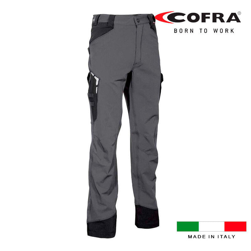 Cofra Trousers Hagfors Grey Oscuro Black Size 50