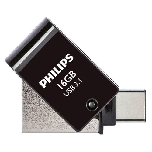 Philips 2 In 1 Otg 16GB USB 3.1 + USB C Midnight Black — image 1