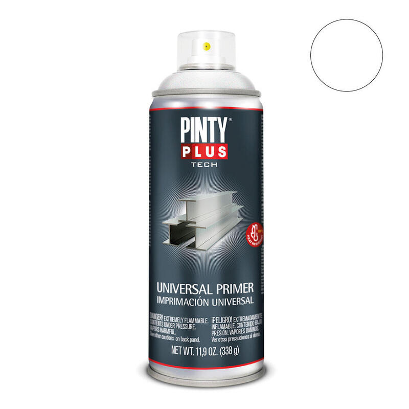 Pintura Spray Pintyplus Tech 520CC Imprimación Universal White I101