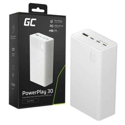Powerbank 30 000MAH, 22.5W, 4 Ports White — image 1