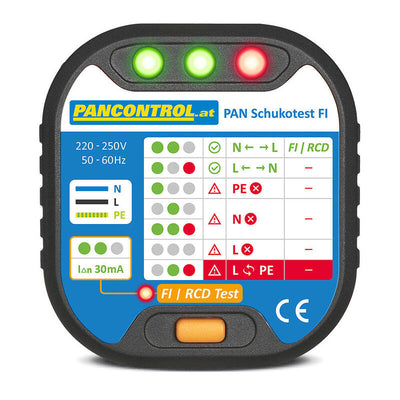 Probador Sockets Pan Schuko Type Test Fi — image 1