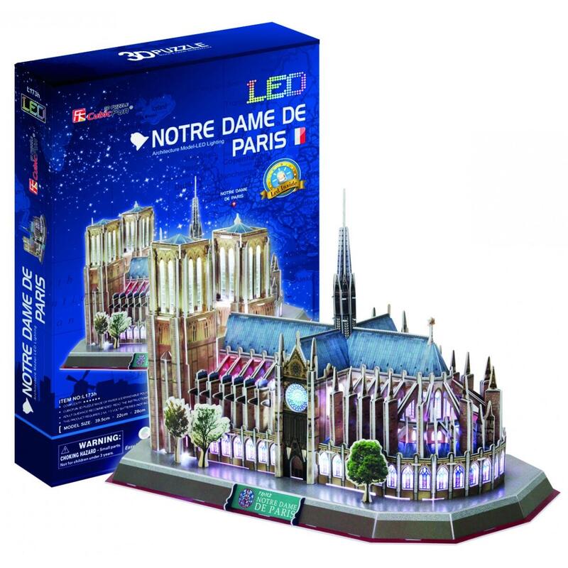 Puzzle 3D Notre Dame Light
