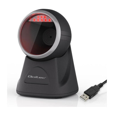Qoltec 50879 Stationary 1D 2D Barcode And Qr Code Scanner — image 1