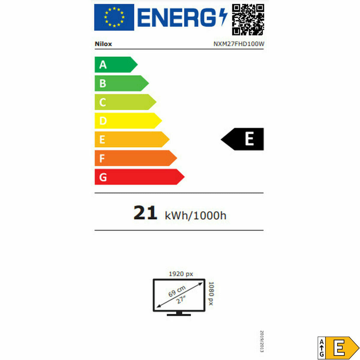 Nilox Gaming Monitor Nilox Nxm27Fhd100W Full Hd 27"