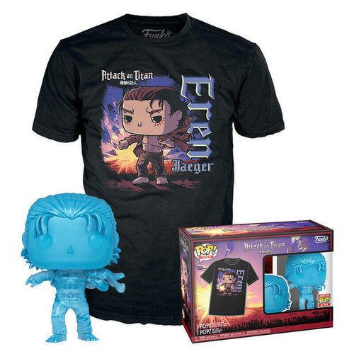 Set Figure Pop & Tee Attack On Titan Eren Exclusive Size S — image 1