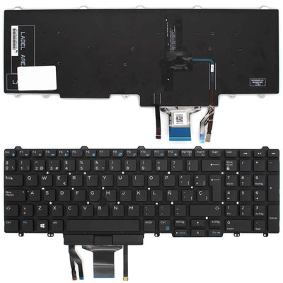 Keyboard Laptop Dell Latitude E5550 E5570 5580 Precision 3510 7510 Retroiluminado — image 1