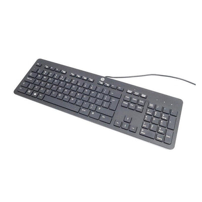 HP Keyboard Refurbished SK-2120 911727-031 Spanish (QWERTY) Black With USB Cable 1 Year Warranty — image 1
