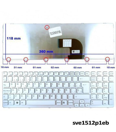 Keyboard Laptop Sony Vaio SVE1512P1EB — image 1