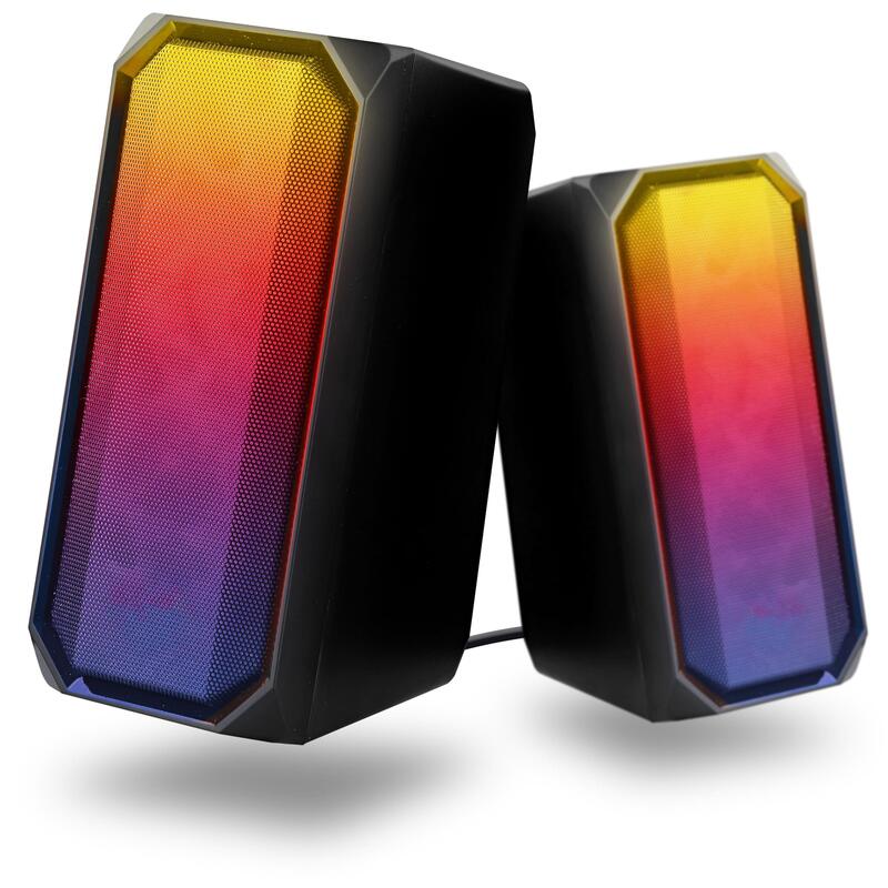 Tnb Speakers RGB Gaming Wired Speakers - Black