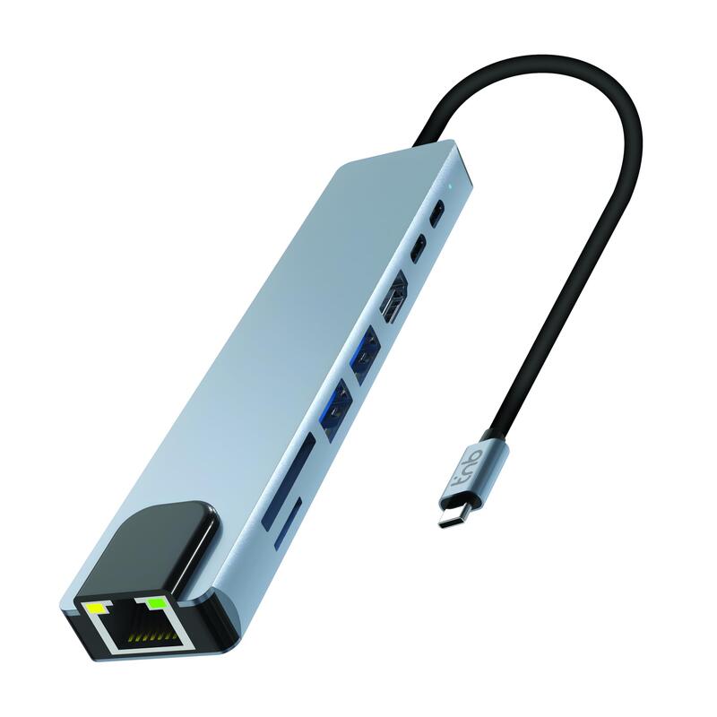 Tnb Hub Iclick - 8 In 1 USB-C Hub - Aluminum