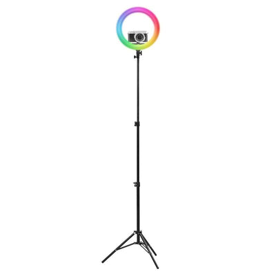 Tnb Influence - 14 LED Ring RGB + Tripod For Studio - White/ Black — image 1